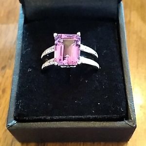 Never worn Sevilla sterling silver amethyst HSN ring